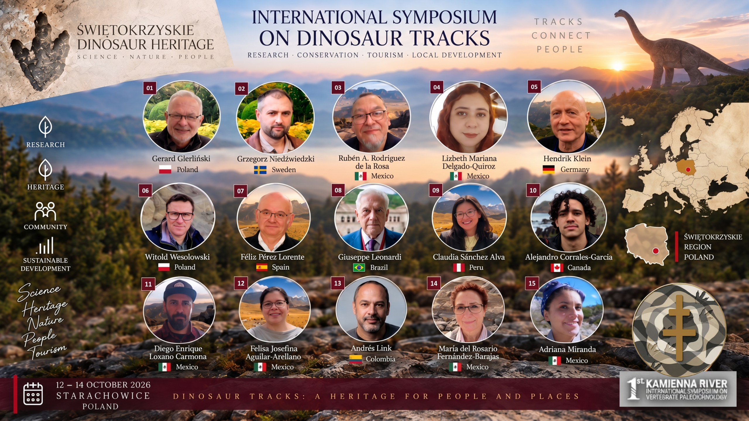 International Symposium on Dinosaur Tracks — Speakers